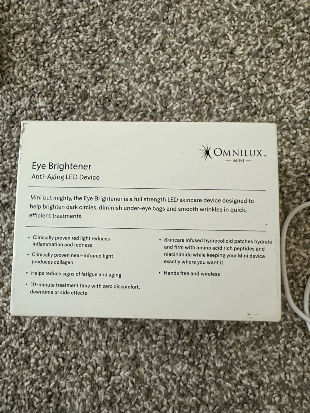 NIB Omnilux Mini Eye Brightener LED Device